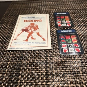 Mattel Electronics Intellivision BOXING - Instruction MANUAL ONLY - Picture 1 of 4