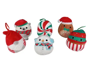 KellyToy Squishmallows Holiday Christmas Ornaments 5" Plush Set of 6 - Picture 1 of 7