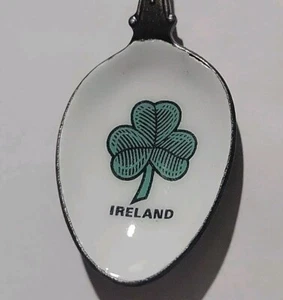 Vintage Souvenir Spoon Collectible Ireland Shamrock - Picture 1 of 6