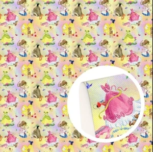 Princess FAUX LEATHER SHEET 8" X 12" Princesses 1220936 Movie ORDINARY TEXTURE - Picture 1 of 1