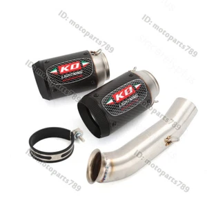 Mid Link Pipe 51mm Muffler Tips Modified for Duke 390 250 125 RC390 2017-2020 - Picture 1 of 5