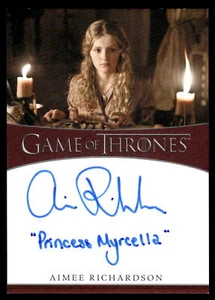 GAME OF THRONES IRON ANNIVERSARY Aimee Richardson "PRINCESS" INSCRIPTION AUTO - Picture 1 of 2