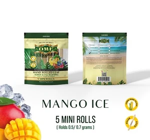 15X OME PALMBLATT WRAPS MANGO Mini Größe 3 Packungen KOSTENLOSER VERSAND - Bild 1 von 1