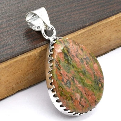 Unakit Ethnischer Handgefertigter Anhänger Schmuck 0,8" P 1428 - Bild 1 von 4