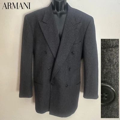 Blazer MANI by Giorgio Armani Franela Doble Pecho 44L Hecho en Italia Foto 1 de 4