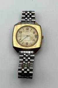 Caravelle Transistorized Men’s Watch Vintage Date Wrist Watch Not Tested - Picture 1 of 6