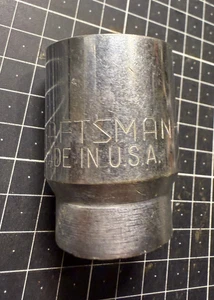 CRAFTSMAN 1-1/8" Socket - 3/4" DRIVE  U.S.A. -V- 47545 12 point - Picture 1 of 5