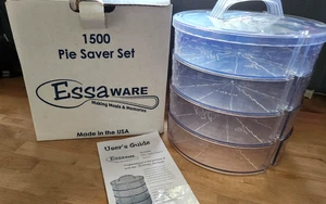 Essaware Pie Saver  4 Pies Safe Dessert Travel Storage Container Adjustable - Picture 1 of 16