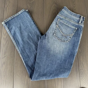 Jeans BKE Hebilla Jake Bootcut Para Hombres 32x34 Azul Lavado Medio Elastizado Premium Denim - Imagen 1 de 14