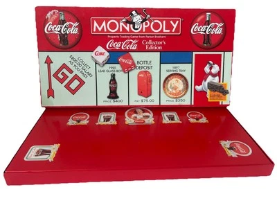 Monopoly Coca-Cola Collectors Edition Board Game Vintage 1999 Coke Complete✨ - Image 1 of 4
