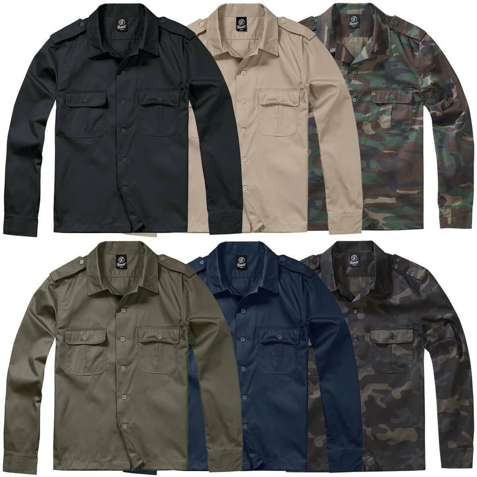 Brandit US shirt long sleeve S-5XL service shirt army security casual shirt worker shirt - Image 1 of 1
