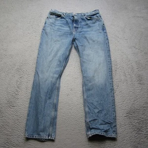 RE/DONE Jeans Mens 32 Blue 70s Straight Denim Made Turkey Vintage Wash Classic - Picture 1 of 13
