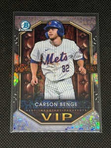 2025 Bowman Very Important Mini Diamond #VIP-17 Carson Benge # /150 Mets RC - Picture 1 of 2