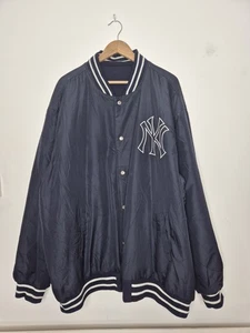 Vintage JH Design New York Yankees Varsity Jacket Reversible 5X – Rare Size - Picture 1 of 19