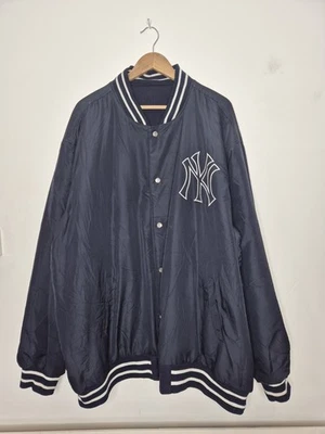 Vintage JH Design New York Yankees Varsity Jacket Reversible 5X – Rare Size - Image 1 of 4