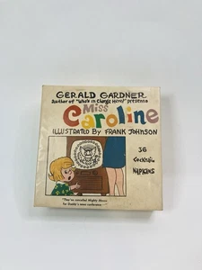 Vintage Illustrated Cocktail Napkins Miss Caroline Set Of 31 Gerald Gardner - Picture 1 of 4