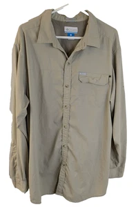 Columbia, Men's, Insect Blocking Long Sleeve Shirt, Beige, size XL - Picture 1 of 4