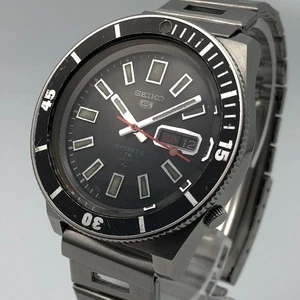 SEIKO 5 Sports 5126 8080 Men's Automatic Round Black W39.5mm Japan Made Analog - Picture 1 of 24