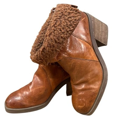 Botas para mujer Kelsi Dagger Westward cuero coñac punta cuadrada media pantorrilla EE. UU. 9 Foto 1 de 4