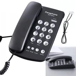 Wall Mounted Corded Phone Landline House Phones Wired Telephone Home Office UK - Picture 1 of 11
