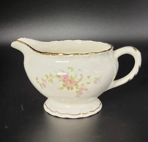 Vintage Pope-Gosser China Creamer-Made in U.S.A.-New Princess 3034-Pink Floral - Picture 1 of 8