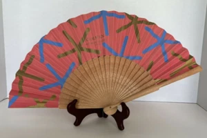 Carmen Victorio & Lucchino Sevilla Multicolor Folding Fan - Picture 1 of 8
