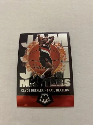 2019-20 Panini Mosaic - Jam Masters #4 Clyde Drexler Basketball Card 4AA - Image 1 of 2