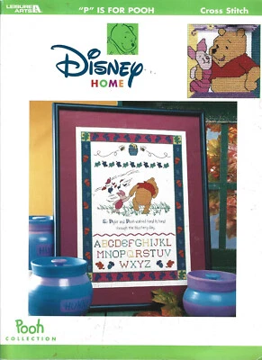 P is for Pooh Disney Home Cross Stitch Charts Book Leisure Arts Pooh Collection - Image 1 of 2