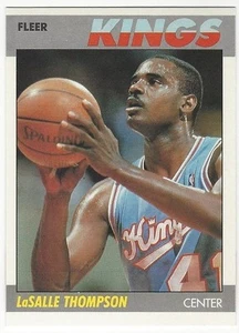 1987-88 FLEER BASKETBALL #107 LASALLE THOMPSON 2ND YEAR - NEAR MINT+ - Picture 1 of 1