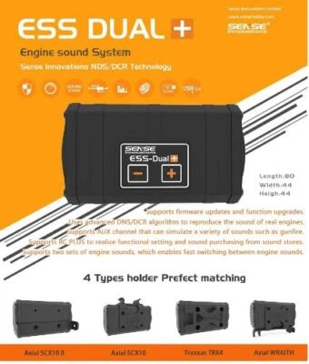 RC Car ESS Dual+ Motor Soundmodul passend für Traxxas TRX-4, Axial SCX etc. - Bild 1 von 4