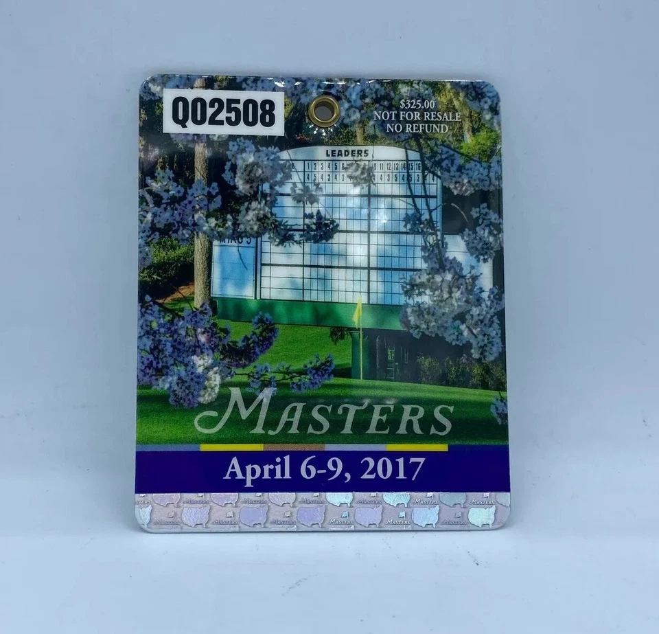 Значок 2017 Masters - клюшка для гольфа Augusta National - чемпион Серхио Гарсия! - Изображение 1 из 2