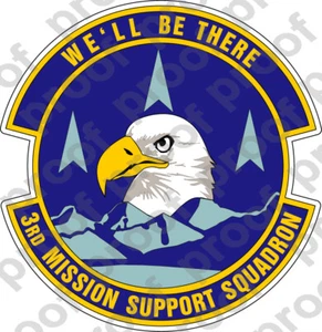 STICKER USAF 3RD MISSION SUPPORT SQ - Picture 1 of 1