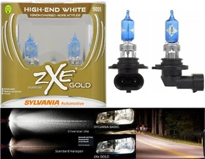 Sylvania Silverstar ZXE Gold 9005 HB3 65W Two Bulbs Head Light High Beam Replace - Picture 1 of 12