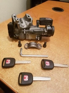 2006-2011 Honda Civic OEM Ignition Switch Cylinder Lock Auto with 3 NEW KEYS - Picture 1 of 4