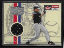2001 Fleer Platinum National Patch Time #45 Cal Ripken Black Jersey