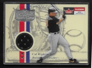 2001 Fleer Platinum National Patch Time #45 Cal Ripken Black Jersey