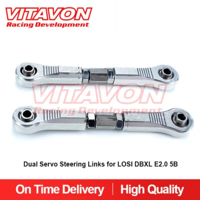 Vitavon CNC aluminum 7075 Dual Servo Steering Links for LOSI DBXL E2.0 5T 5B - Image 1 of 4
