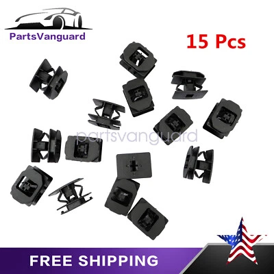 New Fits for 2013-2020 Lincoln MKZ 15 Pcs Exterior Rocker Molding Clips - Image 1 of 4