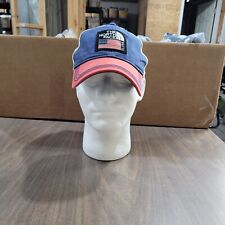 The North Face Cap Hat Mens One Size Blue FU 14 Mesh Back Snapback American Flag