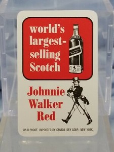 Vintage Advertising Pocket Wallet Calendar Card: 1967 JOHNNIE WALKER RED WHISKEY