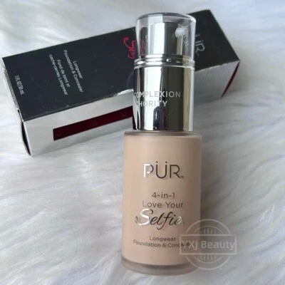 New PÜR 4-in-1 Love Your Selfie Longwear Foundation & Concealer~LG3~Full size - Image 1 of 4