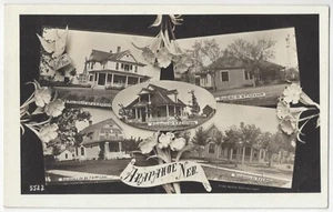 1910 Arapahoe, Nebraska - REAL PHOTO Residential Homes - Vintage Postcard - Picture 1 of 2