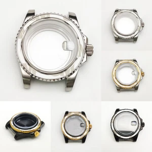 Funda de reloj de acero inoxidable de 40 mm con espejo de zafiro para movimiento NH35 - Imagen 1 de 26