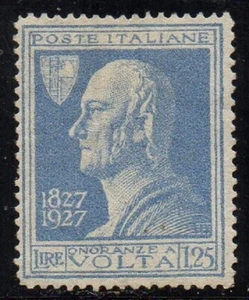 Italia-Francobolli--Regno-Alessandro Volta Lire 1,25 nuovo senza gomma - Foto 1 di 1