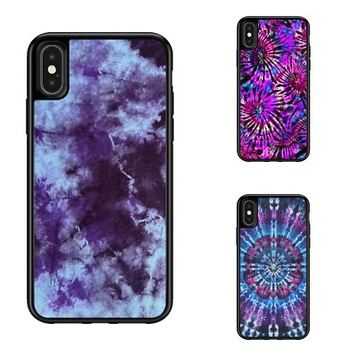 texture Tie Dye Purple Shockproof Cover For Apple iPhone Samsung Galaxy - Image 1 of 4