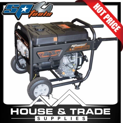 SP Tools Generator 13Hp 6.8KVA 5500w Construction DIESEL Sine Wave SPGD6800E - image 1 of 2