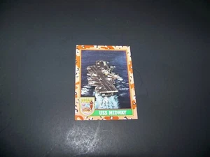 USS Midway Aircraft Carrier Desert Storm Trading Card #56 1991 - Picture 1 of 2