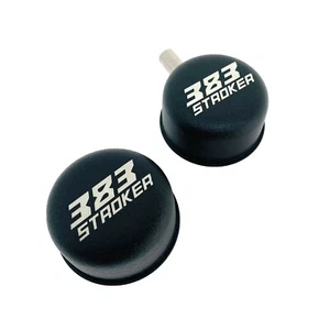 Respirador con cubierta de válvula 383 Stroker negro y respirador PCV con ojales - Imagen 1 de 4