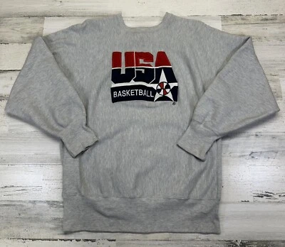 Vintage Champion Reverse Weave USA Dream Team NBA crewneck 90s Sweatshirt L - Image 1 of 4
