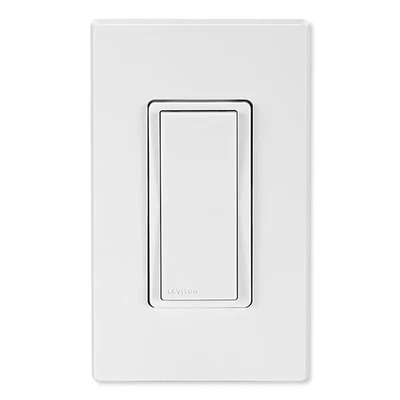 Interruptor inteligente Leviton Decora Smart Z-Wave Plus v3, serie 800 (ZW15S-R02-1RW) Foto 1 de 2